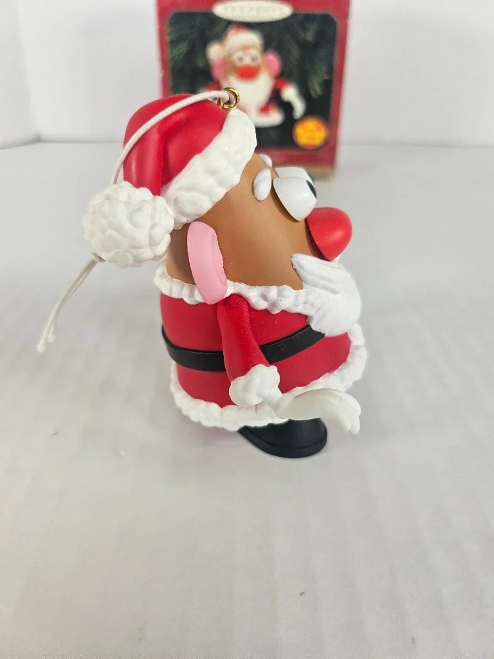 Vintage 1999 Hallmark Keepsake Ornament North Pole Mr Potato Head Santa